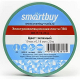 Изолента Smartbuy,  0.18х19мм, 20 метров, зеленая (SBE-IT-19-20-g)
