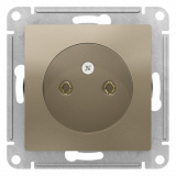 Розетка 2P 16А, шампань  ATLAS DESIGN 1034462