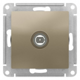 Розетка TV одиночная, шампань  ATLAS DESIGN 1034443