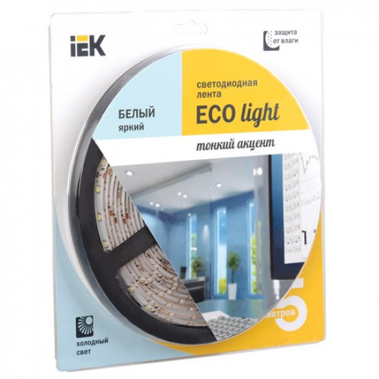 Лента LED 5м  блистер LSR-3528W60-4.8-IP65-12V IEK-eco - 1