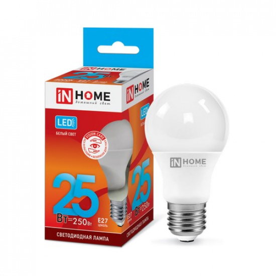 Лампа светодиодная LED-A65-VC 25Вт 230В Е27 4000К 2380Лм IN HOME - 1