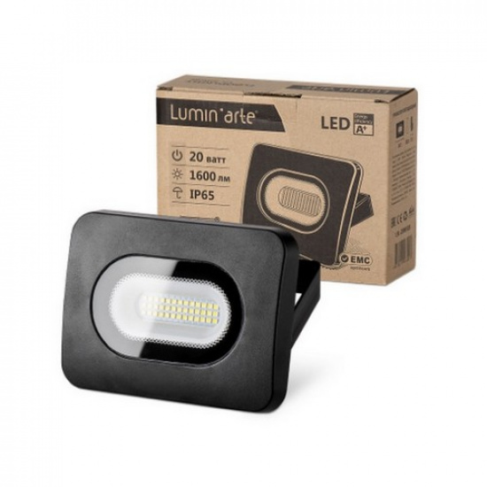 Прожектор LED Lumin`arte LFL-20W/05 20Вт 5700K 1500лм черный IP65, 1/60 - 1