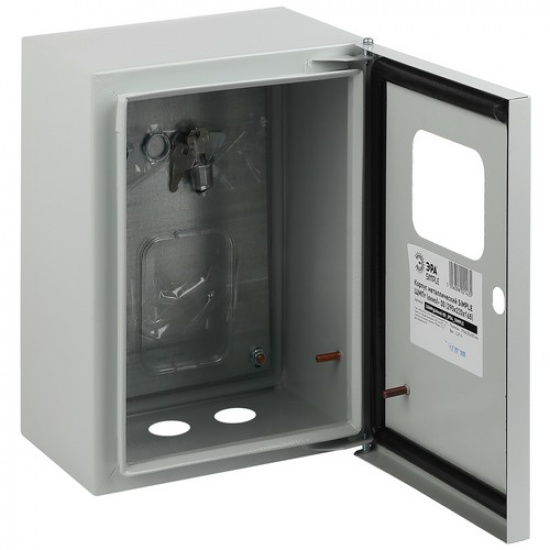 Корпус металлический ЭРА SIMPLE ЩМПг-00 с окном (290х220х175) IP54 У2 серый - 1