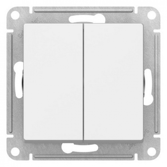 Выключатель 2-кл. 10А, белый  ATLAS DESIGN 1034269 - 1