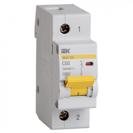 KARAT Автоматический выключатель ВА47-100 1P C 50А 10кА IEK - 1