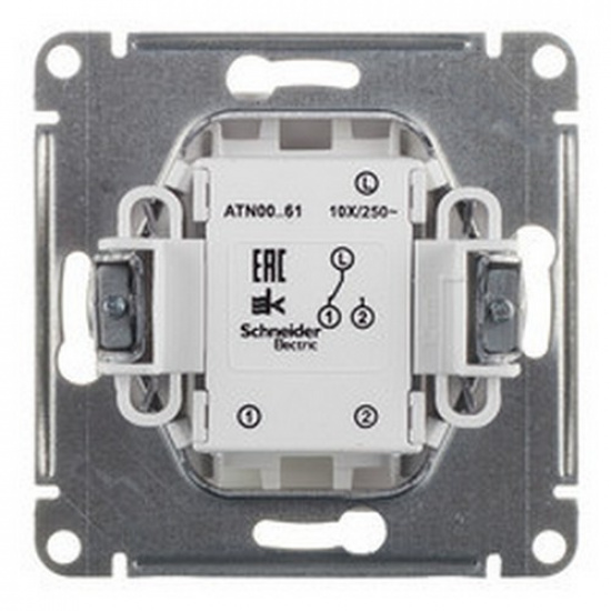 Переключатель 1-кл. 10А, белый  ATLAS DESIGN 1034267 - 1