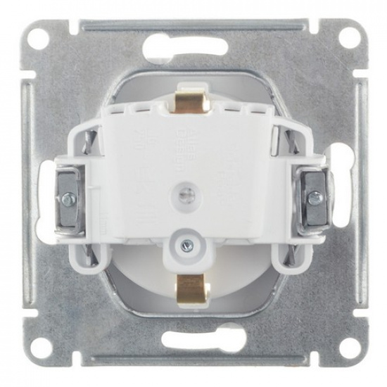 Розетка 2P+E, 16А, белый  ATLAS DESIGN 1034274 - 1