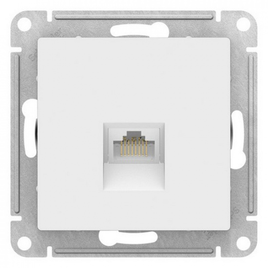 Розетка PC cat.5e, белый  ATLAS DESIGN 1034262 - 1