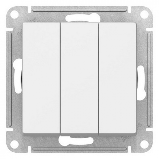 Выключатель 3-кл. 10А, белый  ATLAS DESIGN 1034279 - 1