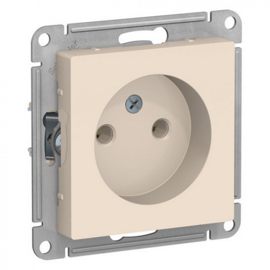 Розетка 2P 16А, бежевый  ATLAS DESIGN 1034333 - 1