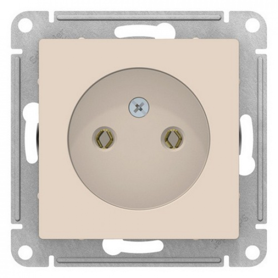 Розетка 2P 16А, бежевый  ATLAS DESIGN 1034333 - 1
