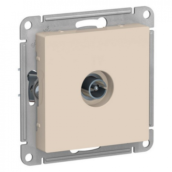 Розетка TV одиночная, бежевый  ATLAS DESIGN 1034314 - 1