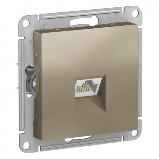 Розетка PC cat.5e, шампань  ATLAS DESIGN 1034449 - 1