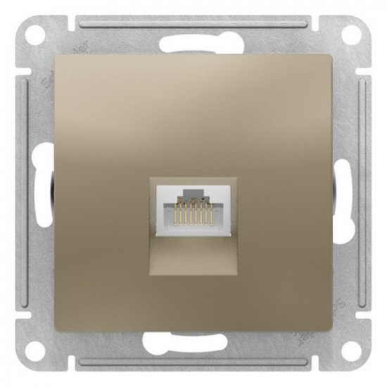 Розетка PC cat.5e, шампань  ATLAS DESIGN 1034449 - 1