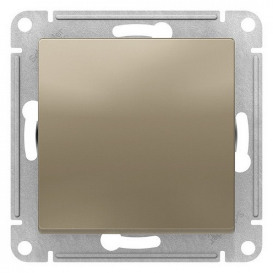 Выключатель 1-кл. 10А, шампань  ATLAS DESIGN 1034469 - 1