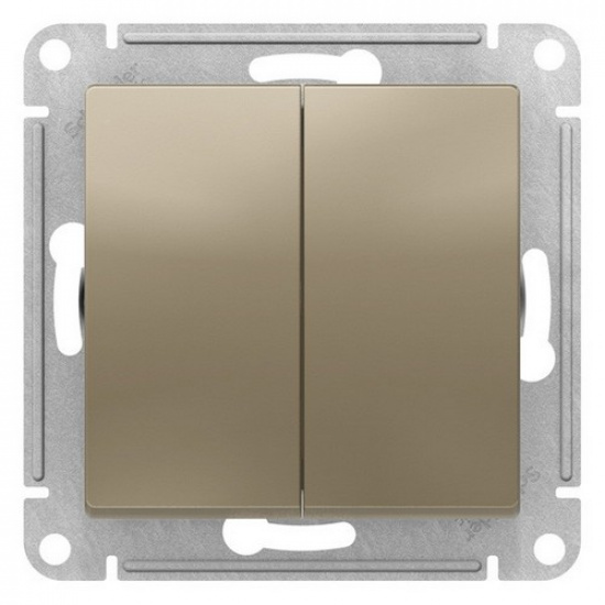Переключатель 2-кл. 10А, шампань  ATLAS DESIGN 1034452 - 1
