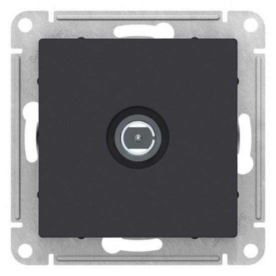 Розетка TV одиночная, карбон  ATLAS DESIGN 1034658 - 1