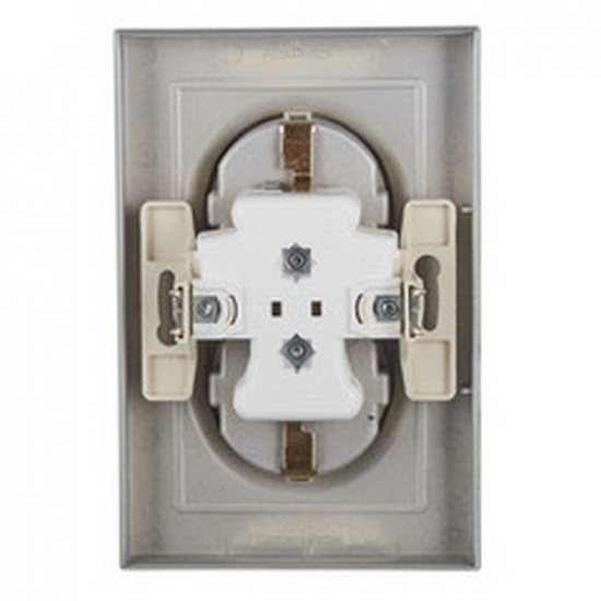 Розетка 2-я 2P+E, 16А, алюминий  ATLAS DESIGN 1034387 - 1
