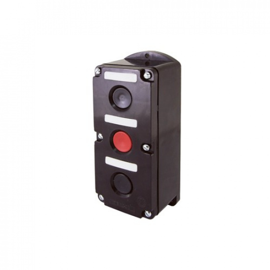 Пост кнопочный ПКЕ 212-3 У3, красная и две черные кнопки, IP40 TDM - 1