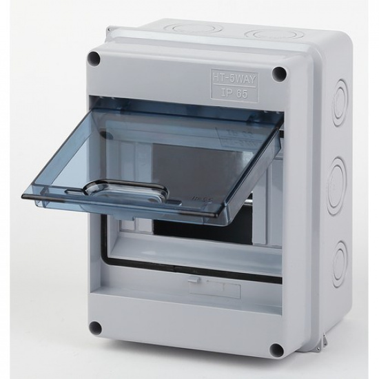 Корпус пластиковый навесной ЭРА SIMPLE КМПн-5 IP65 серый - 1