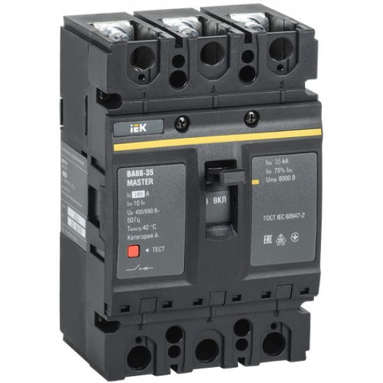 Выключатель автоматический ВА88-35 3Р 160А 35кА MASTER IEK - 1