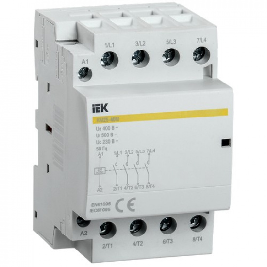 Контактор модульный КМ25-40М AC/DC IEK - 1