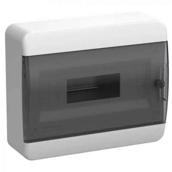 TEKFOR Корпус пластиковый ЩРН-П-12 IP41 черная прозрачная дверь IEK - 1